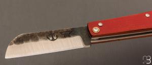 Couteau " London " fait main par Frédéric Marchand - XC75 et chêne