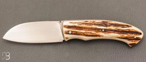   Couteau " Morphale  " custom par Raphal Durand - Cerf Sambar et RWL34