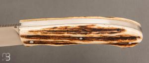   Couteau " Morphale  " custom par Raphaël Durand - Cerf Sambar et RWL34