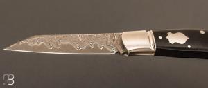  Couteau " Native fixe "  par Aleksandr Vetrov - Micarta canvas / K110 damas