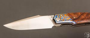   Couteau " Lultrafort " custom par Rémi Lavialle - RWL34 et bois de fer d'Arizona
