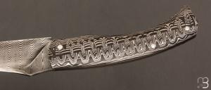  Couteau " Pointix " custom de Florent Dall'ava - L'atelier Dall'ava - Full damas