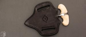   Couteau " Push Dagger " custom de Samuel Lurquin - Ivoire de phacochère