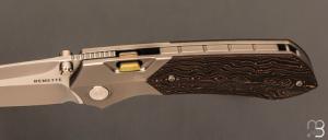 Couteau " RT-Meteor-RTPT-D " par Remette RT - Titane et lame en M390