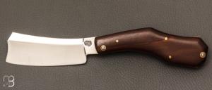   Couteau " Razoir Sheffield " custom par Alex Dubois - Bois de rose et lame en C130