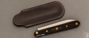 Couteau " Rouennais " par Mathieu Herrero - Corne de buffle