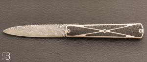  Couteau " Sfilato Sobrio " liner lock par Carlo Cavedon - CavedonArt