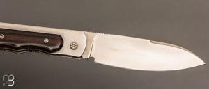   Couteau " Skipper" pliant de Éric Parmentier - Ebène de Macassar