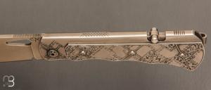   Couteau " Skipper" pliant de Éric Parmentier - Gravure d'Elisabeth Da Justa