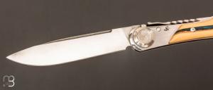   Couteau de poche T3 par J.-P. Suchéras - Buis rivière et X50CrMoV15N