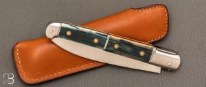 Couteau " Yssingeaux" par Romain Alvarez - RWL34 et ivoire de mammouth