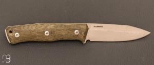 Couteau fixe Lionsteel B35.CGV micarta vert