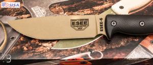 Couteau fixe " Model 6 Dark Earth Blade 3D Black G10 " par Esee - E6PDE001