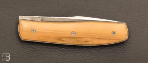 Couteau " liner lock " custom de David Lespect - Buis et C105