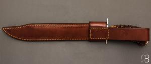     Dague de chasse 30 cm en bois de cerf par Jacques Mongin