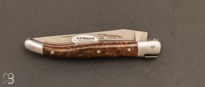 Couteau Laguiole en Aubrac 12 cm manche en os de mammouth