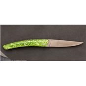 Couteau de poche Le Thiers 9cm Serpent Vert par Le Fidèle