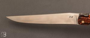 Couteau  "  Laguiole 18 cm " fait main par Jérôme Latreille - Ironwood et 14c28N