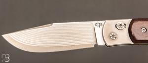   Couteau  "  Billy " par Éric Parmentier - Bois de fer d'Arizona et Suminagashi SGPS