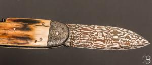   Couteau " Bouledogue 2 pièces " Damas de Jean Pierre Veysseyre