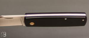  Couteau " Bouledogue " custom de poche par Eric Albert - G10 et acier C130