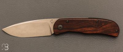    Couteau  " Citizen full custom " par Sacha Thiel - Bois de fer/Titane et RWL34