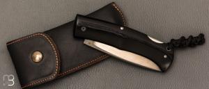    Couteau " Drop " custom lock-back par Raphaël Durand - G10 et RWL-34