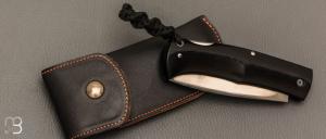    Couteau " Drop " custom lock-back par Raphaël Durand - G10 et RWL-34