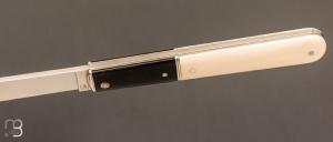 Couteau " Effilé "  par Adrien Vautrin - Mammouth et corne noire