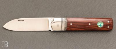   Couteau " Empire " de collection par Benjamin Mittay - Palissandre et nacre