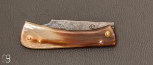 Couteau " Eustache " piémontais par Geoffroy Gautier - Corne