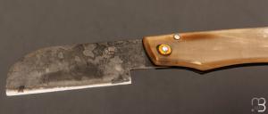  Couteau " Eustache " piémontais par Geoffroy Gautier - Corne noire