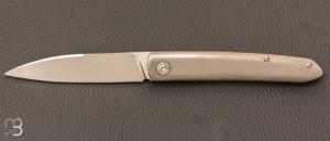   Couteau " Frame-Lock custom " par Grégory Picard - Titane et S45VN