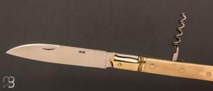  Couteau " Issoire 2 pièces "  de Robert Beillonnet - Pulpe d'ivoire de mammouth et RWL-34