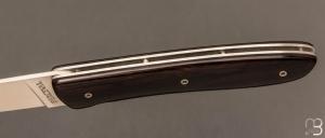 Couteau "L08" de Perceval - ébène du Mozambique