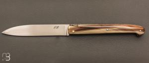   Couteau " Laguiole droit 13cm " custom de Jérôme Latreille - Pointe de corne