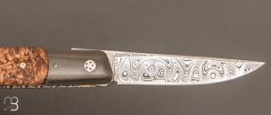   Couteau " Large Ball Release " custom par Des Horn