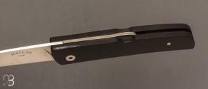   Couteau " Bohème " pliant pompe arrière par Berthier - Ebène et 14c28n