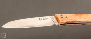 Couteau " Le Klic " par JP Hontanx - Genévrier et 12c27N