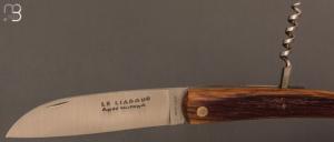   Couteau Le Liadou 2 pièces chêne de barrique 12 cm