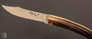 Couteau Le Thiers Corne Blonde 13CM par la Coutellerie Cognet