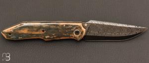  Couteau  "  Liner-lock custom " de Berthelemy Gabriel - La Forge Agab