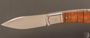 Couteau " Lock-Back" custom par Rémi Lavialle - RWL34 et koa stabilisé