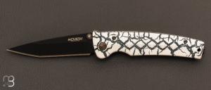  Couteau pliant MC-004-009 Fusion VG-10 San-Ma blanc par MCUSTA - Limited Edition 2023