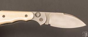    Couteau "  Morphalou " par Éric Parmentier - Mammouth et RWL34