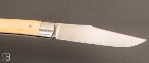  Couteau " Pièce unique " par Laurent Gaillard - Bois de cerf et 14C28N