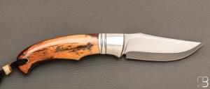 Couteau " Ryan's  " custom par Raphaël Durand - Mammouth et Suminagashi