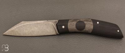   Couteau " Scalp " custom par David Brenière - G10/Fibre de carbone et Elmax