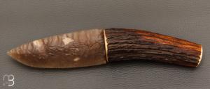 Couteau "Silex et bois de cerf" par Kévin Chartier