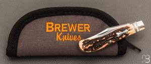   Couteau " Slimline Trapper " Stag de Craig Brewer